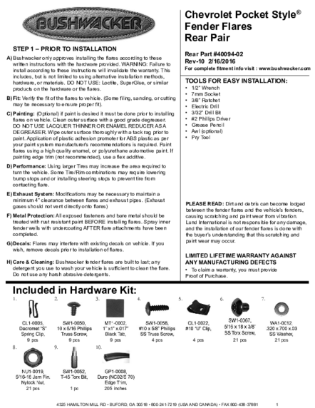 Installation Manual
